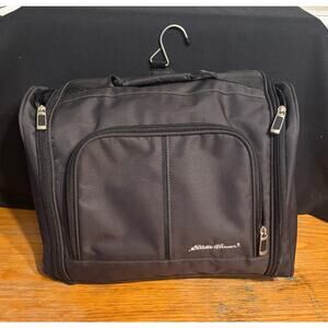 Eddie Bauer Travel Overnight Hanging Toiletries Toiletry Bag Mirror & Hanger